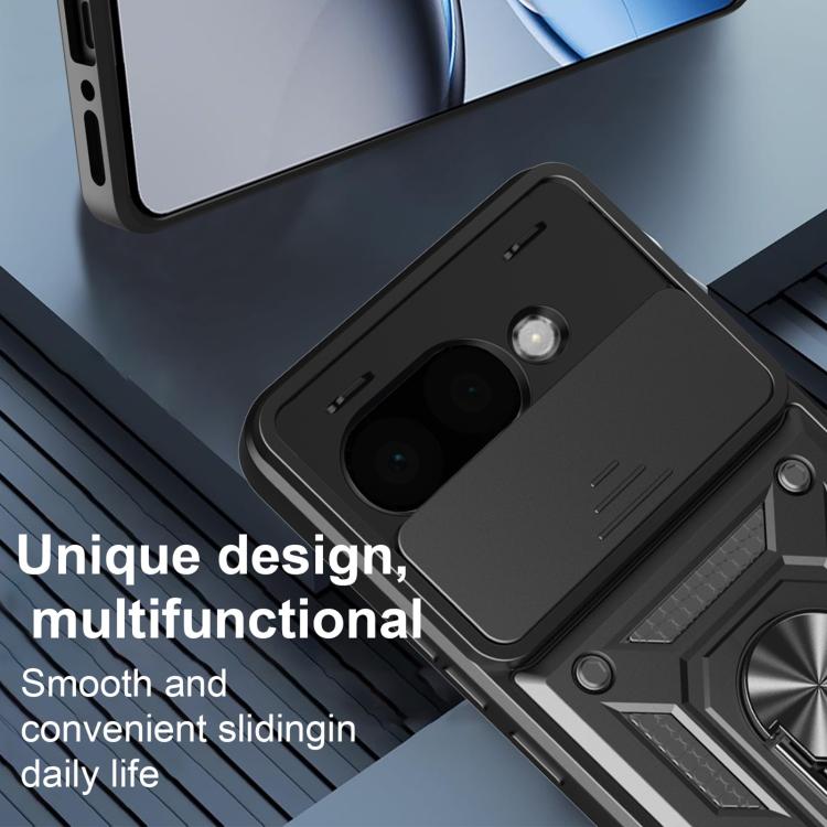 For Google Pixel 9a Sliding Camera Cover Design TPU+PC Phone Case