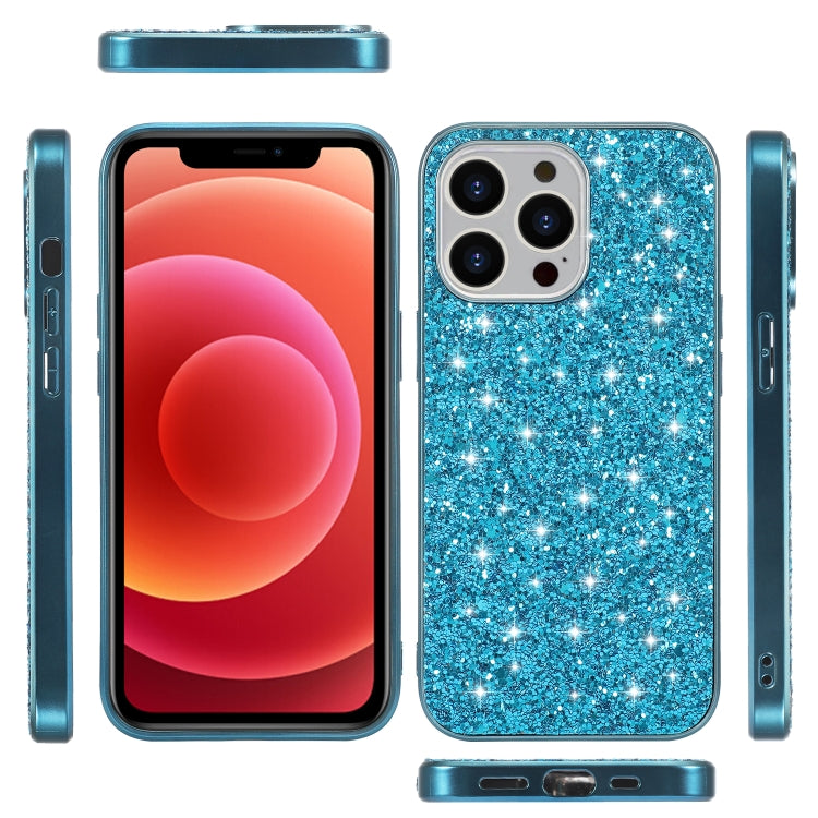 For iPhone 16 Pro Max Glitter Powder Shockproof TPU Phone Case