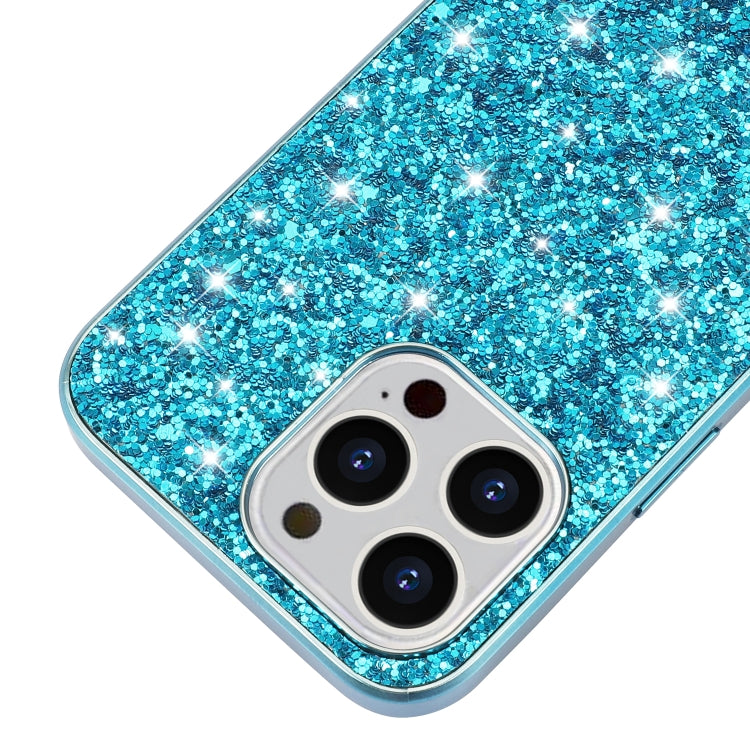 For iPhone 16 Pro Max Glitter Powder Shockproof TPU Phone Case