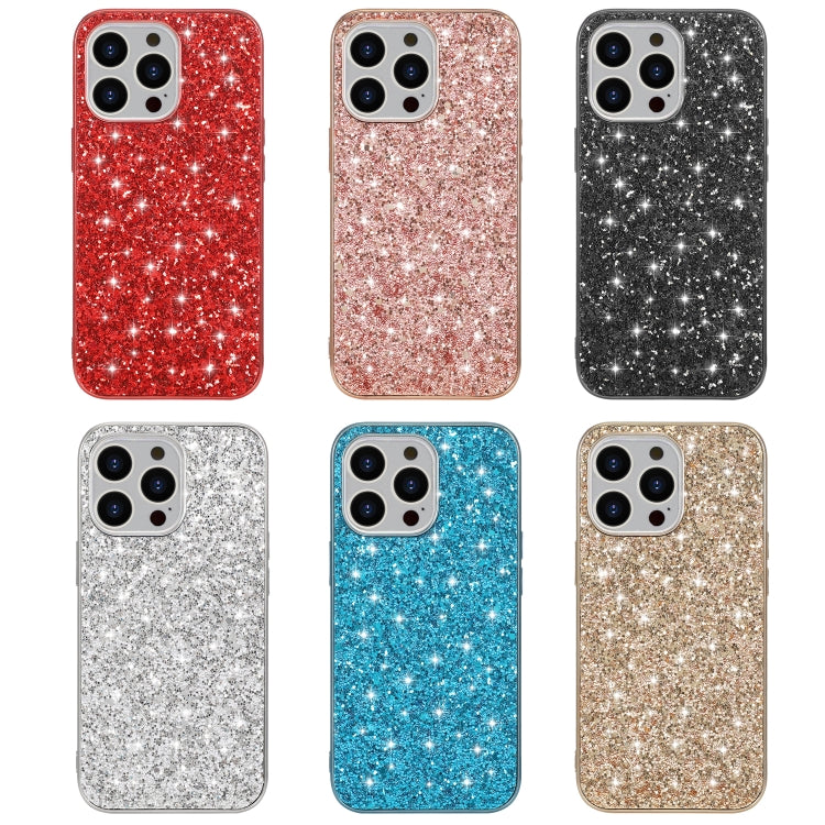 For iPhone 16 Pro Glitter Powder Shockproof TPU Phone Case