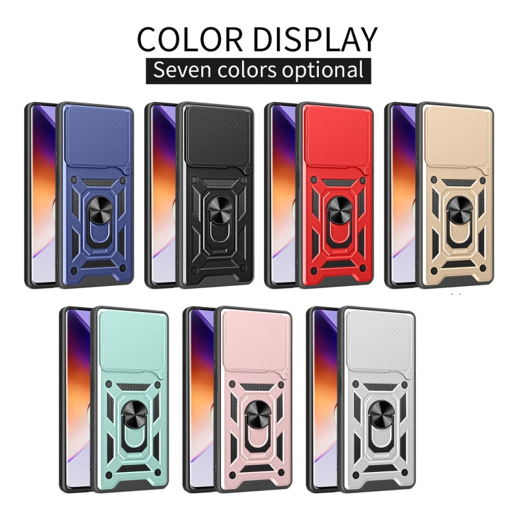 For ZTE Axon 60 4G Sliding Camera Cover Design TPU+PC Phone Case