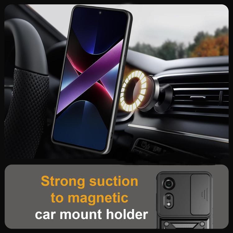 For ZTE nubia Neo 2 Sliding Camera Cover Design TPU+PC Phone Case