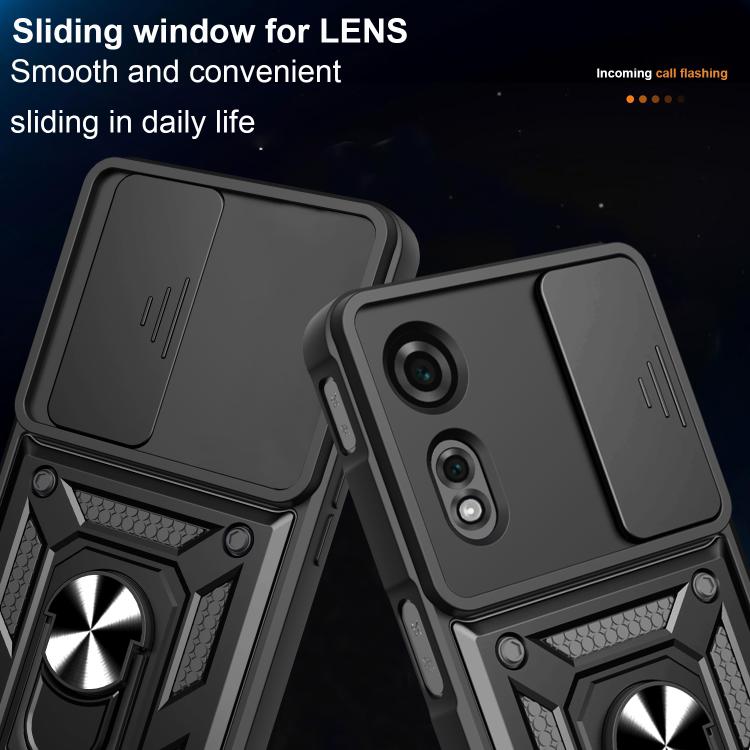 For ZTE nubia Neo 2 Sliding Camera Cover Design TPU+PC Phone Case