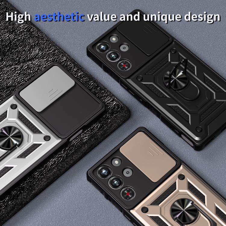 For ZTE nubia RedMagic 10 Pro Sliding Camera Cover Design TPU+PC Phone Case