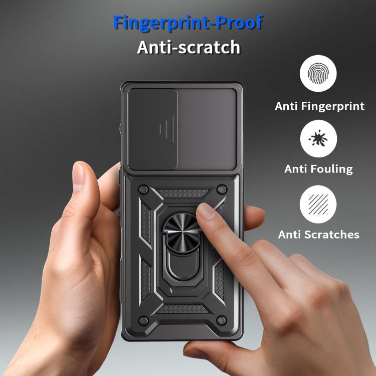For ZTE nubia RedMagic 10 Pro Sliding Camera Cover Design TPU+PC Phone Case