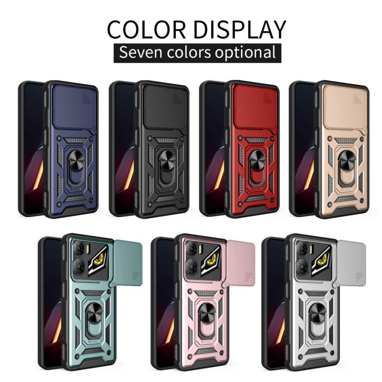 For ZTE nubia Neo 3 Sliding Camera Cover Design TPU+PC Phone Case