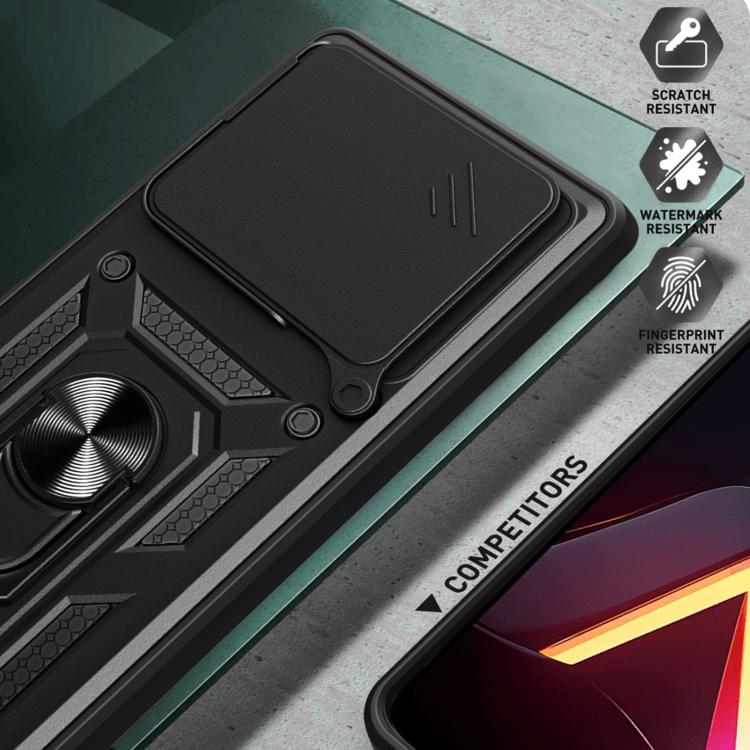 For ZTE nubia Neo 3 Sliding Camera Cover Design TPU+PC Phone Case
