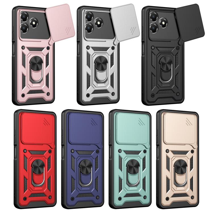 For ZTE Blade A36 / Blade A76 4G Sliding Camera Cover Design TPU+PC Phone Case