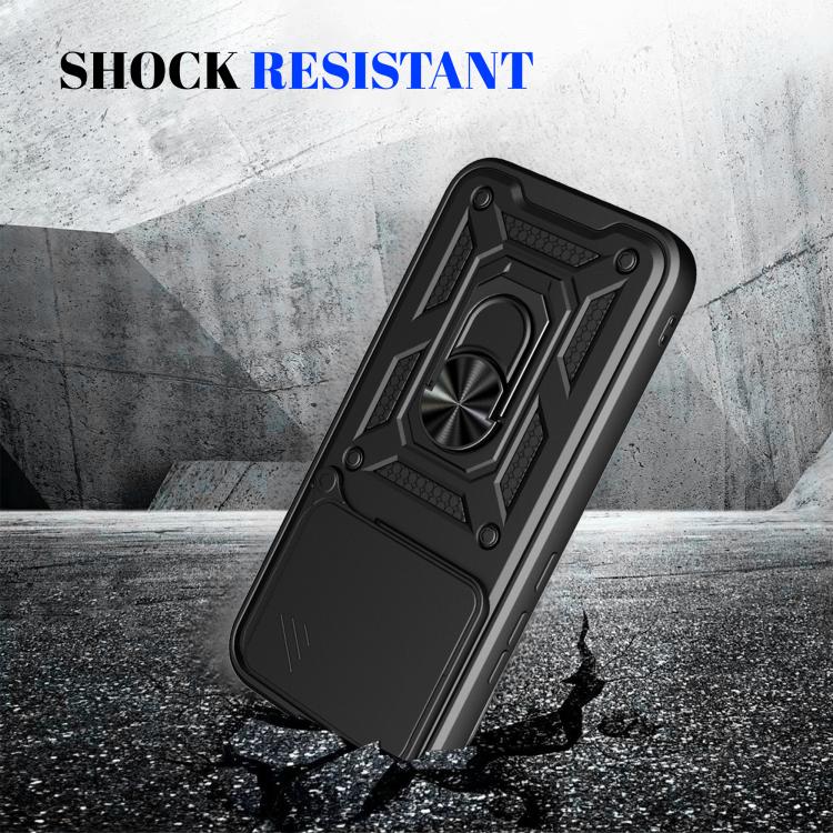 For ZTE Blade V80 Pro Sliding Camera Cover Design TPU+PC Phone Case