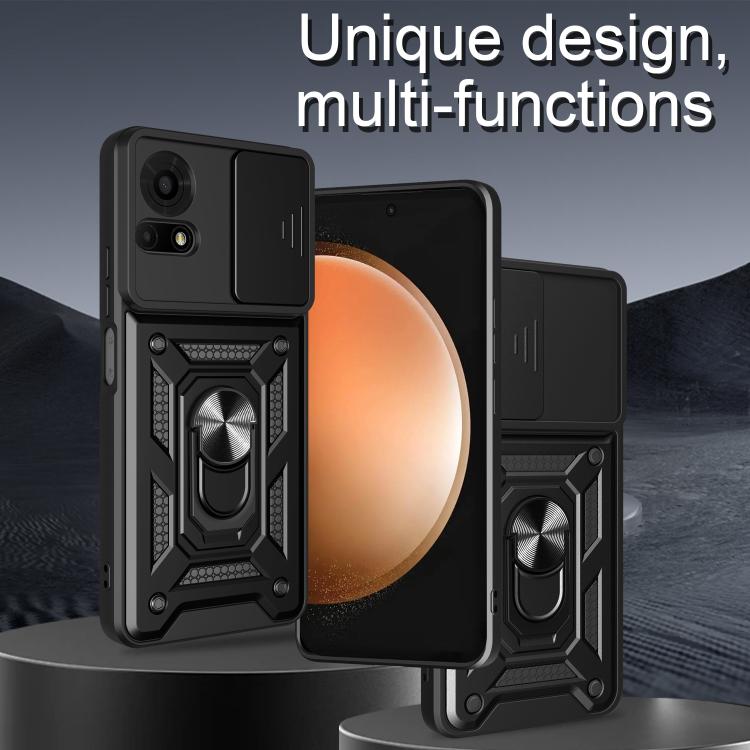 For TCL 50 LE 4G Sliding Camera Cover Design TPU+PC Phone Case