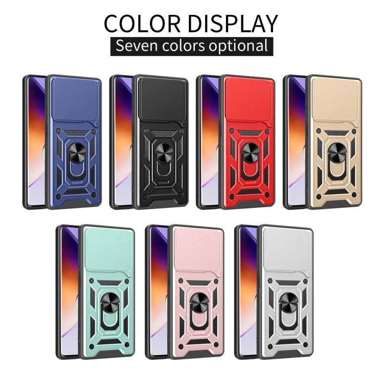 For itel S23 Sliding Camera Cover Design TPU+PC Phone Case