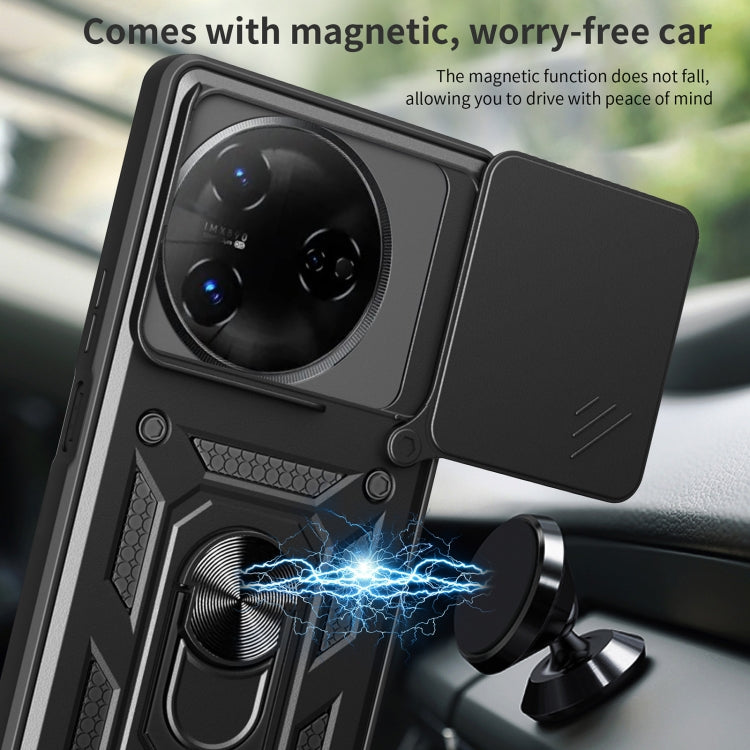 For itel S23 Sliding Camera Cover Design TPU+PC Phone Case