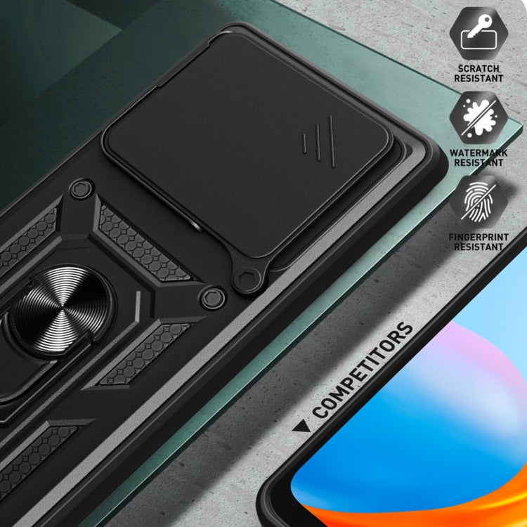 For itel S23 Sliding Camera Cover Design TPU+PC Phone Case