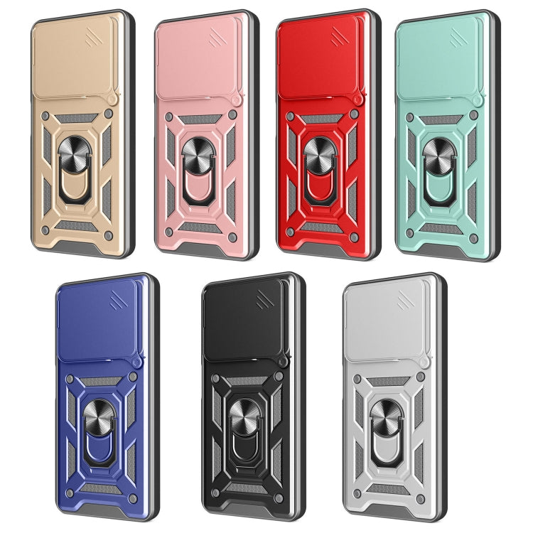 For itel P55 4G Sliding Camera Cover Design TPU+PC Phone Case
