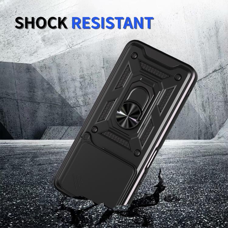 For itel A90 4G Sliding Camera Cover Design TPU+PC Phone Case