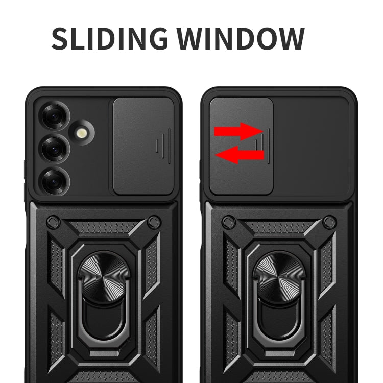 For Samsung Galaxy M35 5G Sliding Camera Cover Design TPU+PC Phone Case