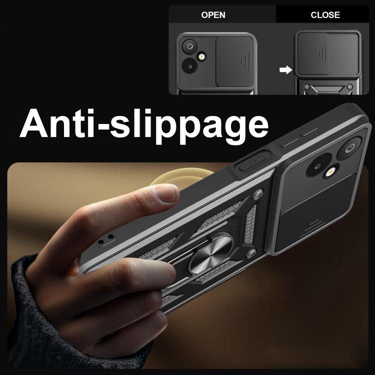 For Samsung Galaxy M06 5G / F06 5G Sliding Camera Cover Design TPU+PC Phone Case