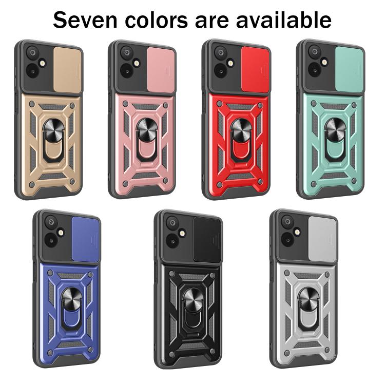 For Samsung Galaxy M06 5G / F06 5G Sliding Camera Cover Design TPU+PC Phone Case