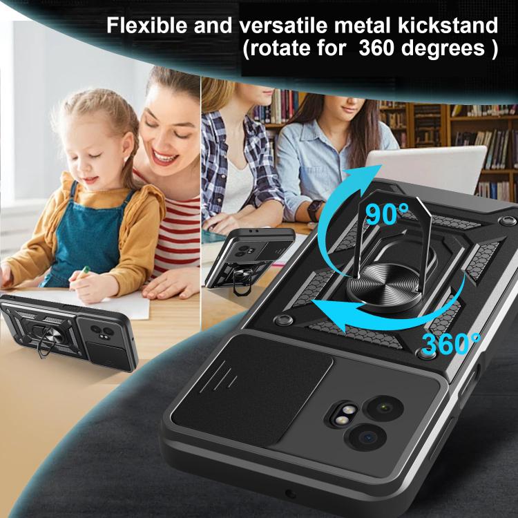 For Samsung Galaxy XCover7 Pro Sliding Camera Cover Design TPU+PC Phone Case
