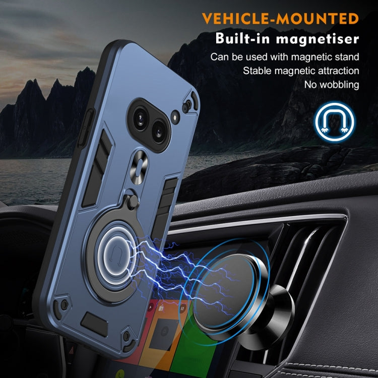 For Nothing Phone 2a Metal Ring 360 Degree Rotating Holder PC Hybrid TPU Phone Case
