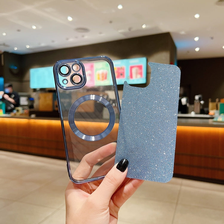 For iPhone 12 Pro Electroplating Pure Color Glitter Powder MagSafe Phone Case