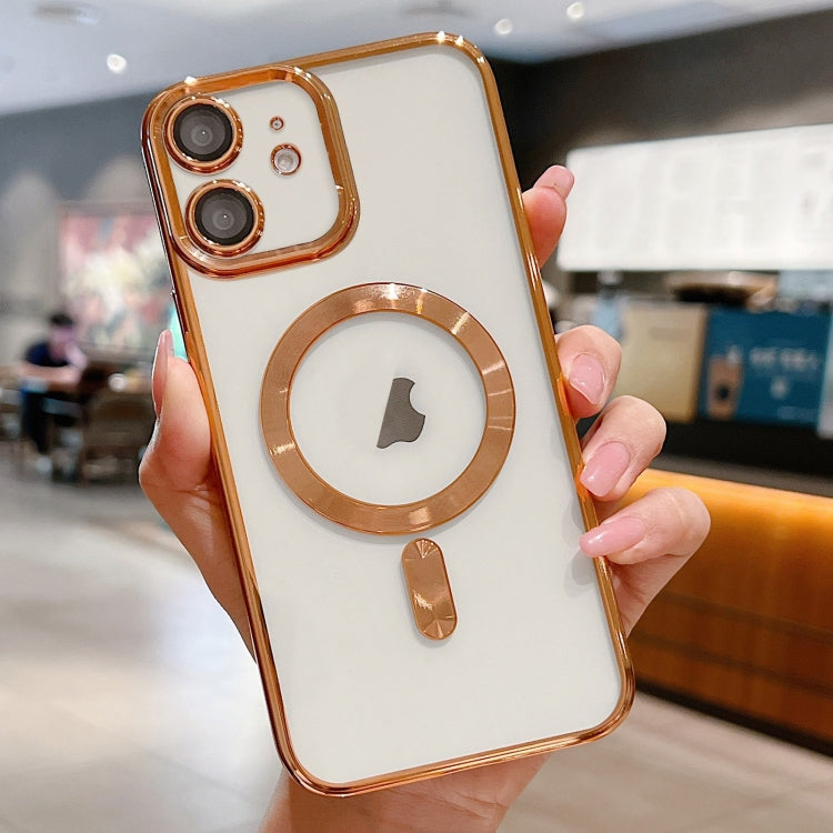 For iPhone 12 Electroplating MagSafe Phone Case