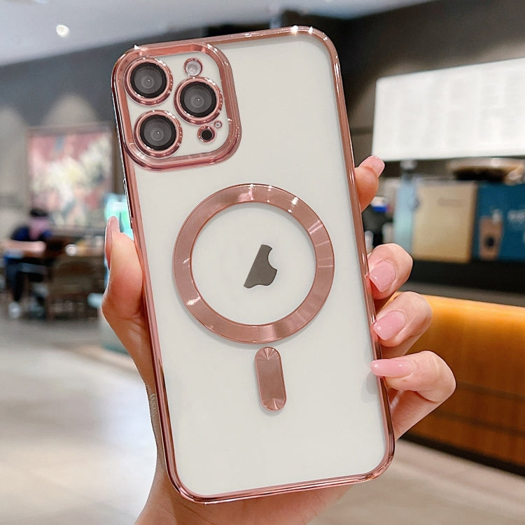 For iPhone 12 Pro Max Electroplating MagSafe Phone Case
