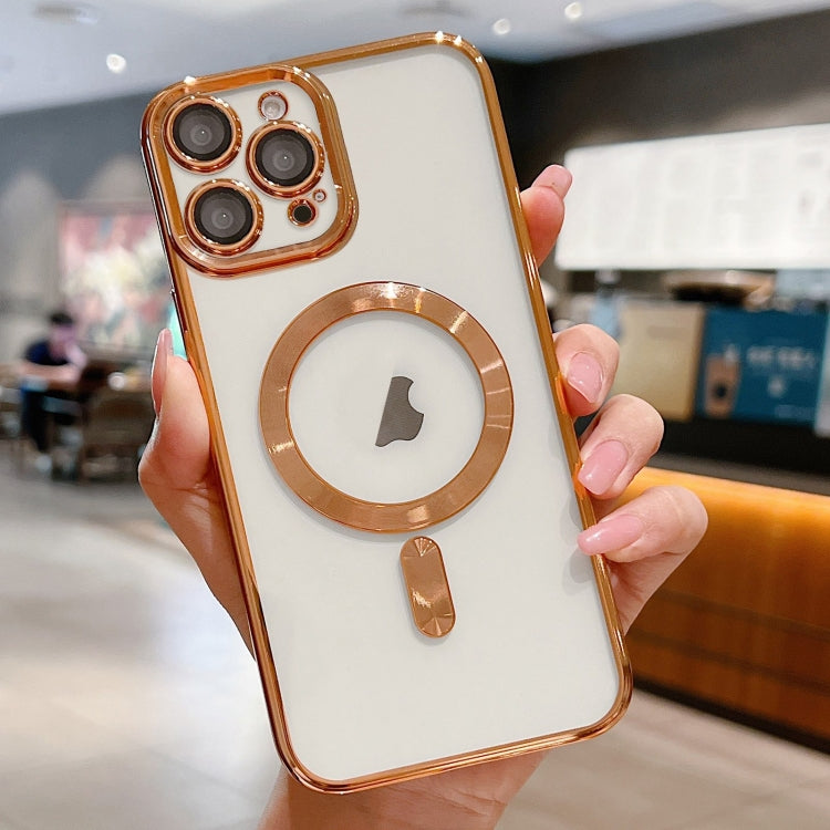 For iPhone 13 Pro Max Electroplating MagSafe Phone Case