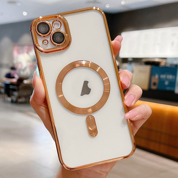 For iPhone 14 Electroplating MagSafe Phone Case