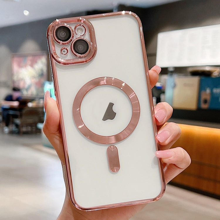 For iPhone 14 Plus Electroplating MagSafe Phone Case