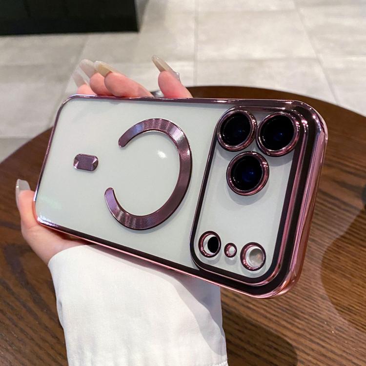 For iPhone 17 Pro Max Electroplating MagSafe Phone Case