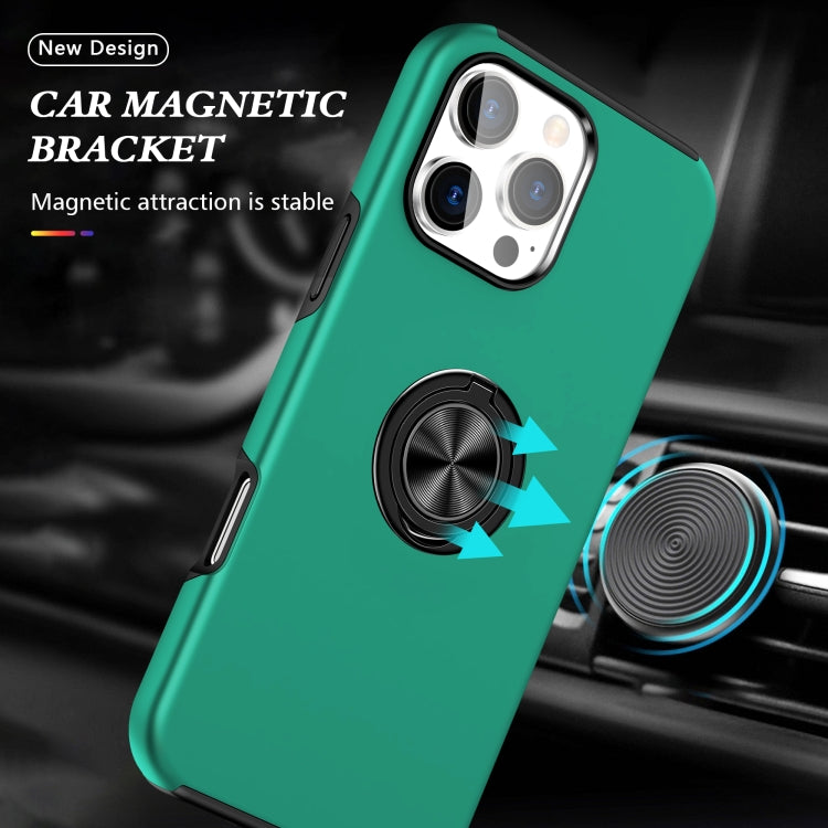 For iPhone 16 Pro Max PC + TPU Magnetic Phone Case with Invisible Ring Holder