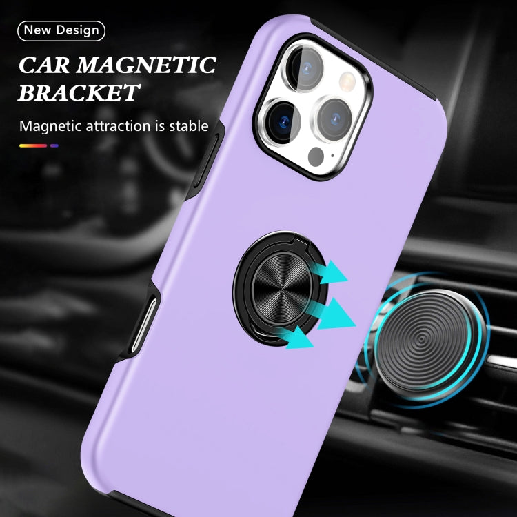 For iPhone 16 Pro Max PC + TPU Magnetic Phone Case with Invisible Ring Holder