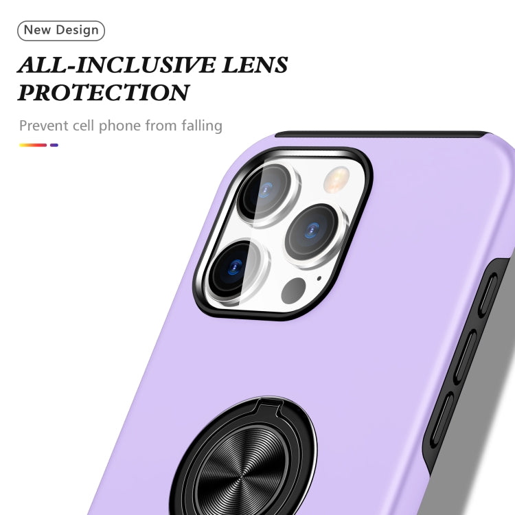 For iPhone 16 Pro Max PC + TPU Magnetic Phone Case with Invisible Ring Holder