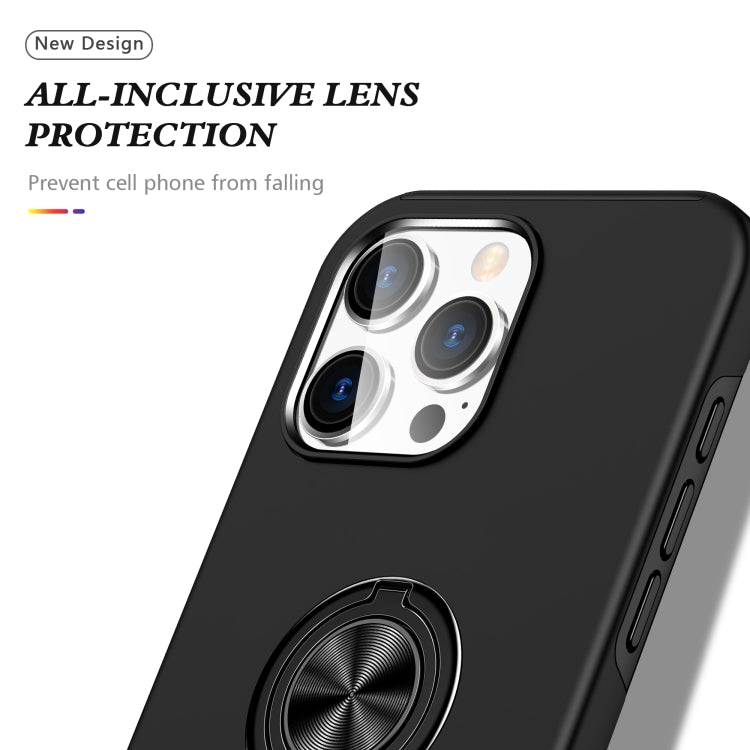 For iPhone 16 Pro PC + TPU Magnetic Phone Case with Invisible Ring Holder