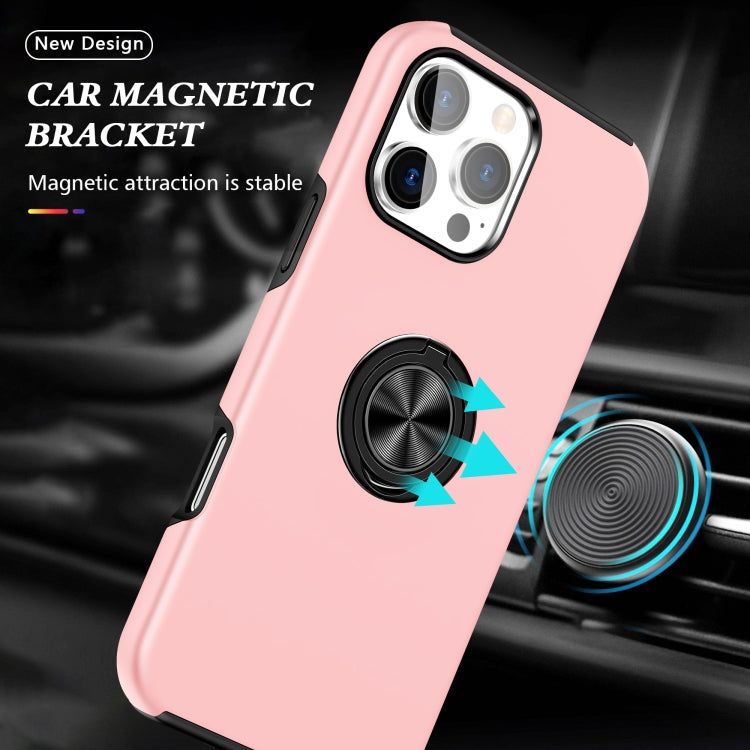 For iPhone 16 Pro PC + TPU Magnetic Phone Case with Invisible Ring Holder