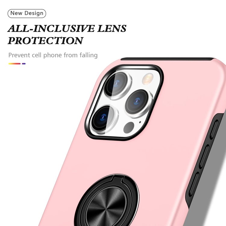 For iPhone 16 Pro PC + TPU Magnetic Phone Case with Invisible Ring Holder