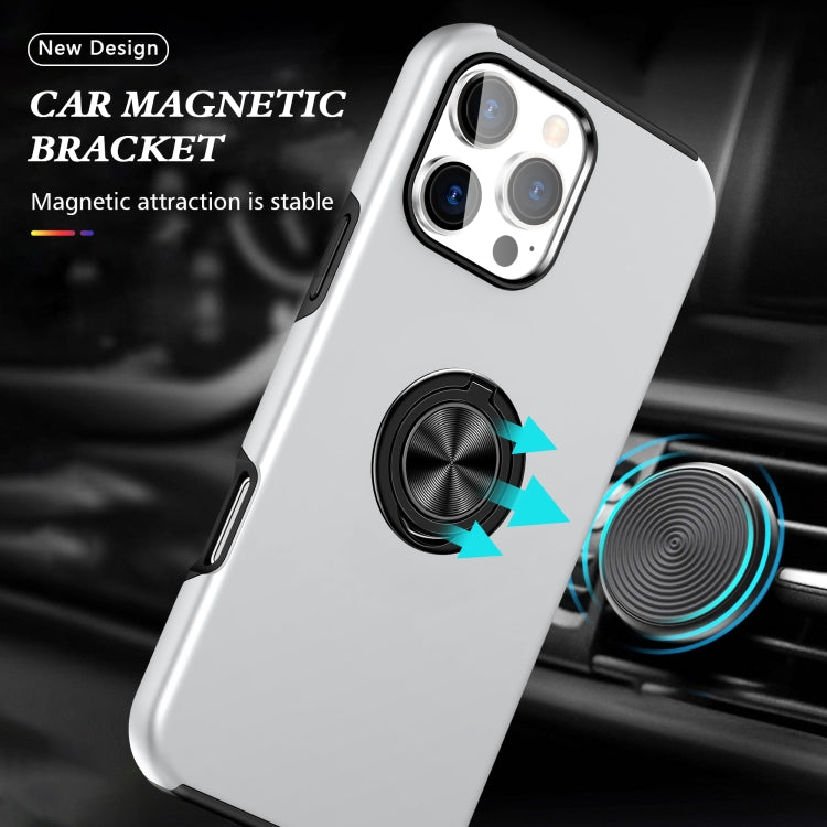 For iPhone 16 Pro PC + TPU Magnetic Phone Case with Invisible Ring Holder