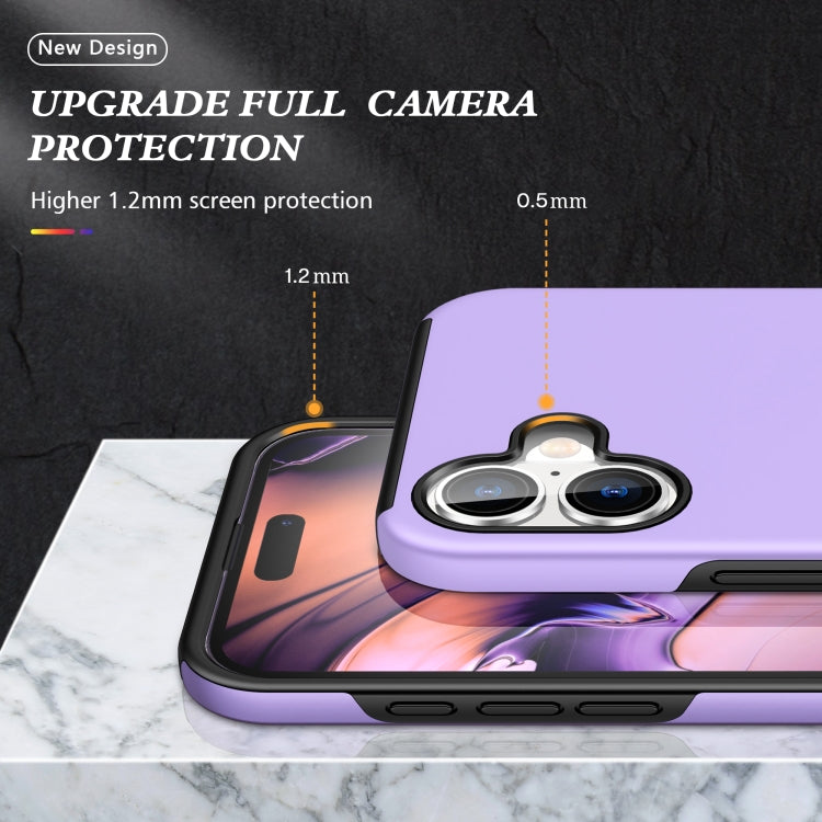 For iPhone 16 Plus PC + TPU Magnetic Phone Case with Invisible Ring Holder