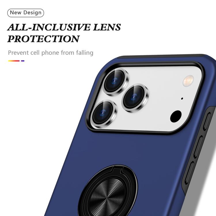For iPhone 17 Pro Max PC + TPU Magnetic Phone Case with Invisible Ring Holder