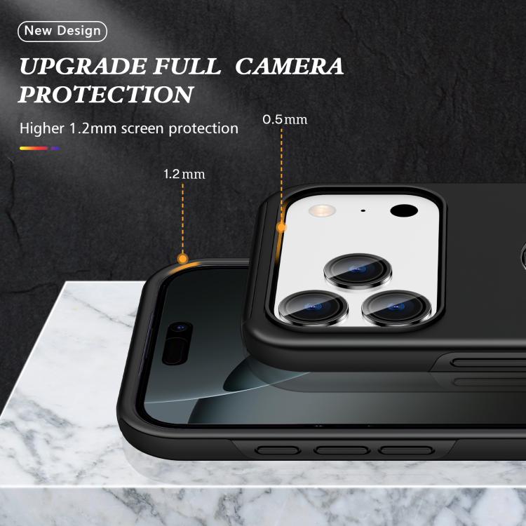 For iPhone 17 Pro Max PC + TPU Magnetic Phone Case with Invisible Ring Holder