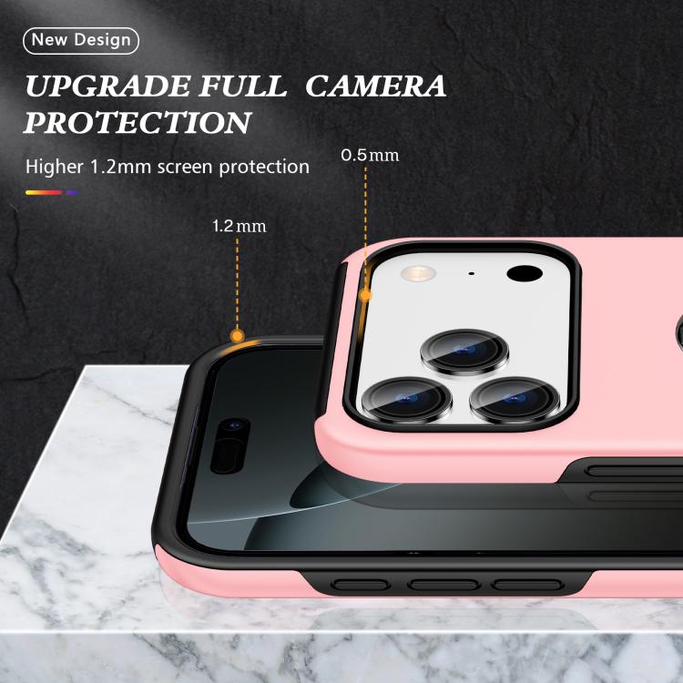 For iPhone 17 Pro Max PC + TPU Magnetic Phone Case with Invisible Ring Holder