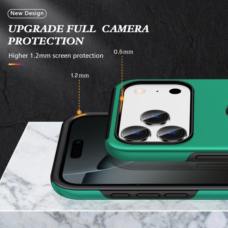 For iPhone 17 Pro Max PC + TPU Magnetic Phone Case with Invisible Ring Holder