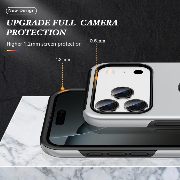 For iPhone 17 Pro Max PC + TPU Magnetic Phone Case with Invisible Ring Holder