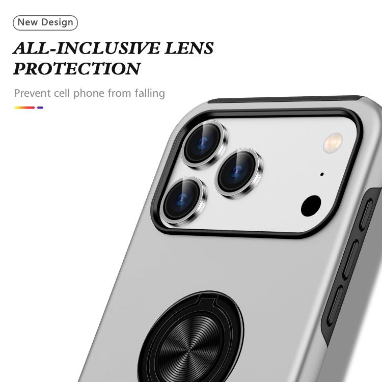 For iPhone 17 Pro Max PC + TPU Magnetic Phone Case with Invisible Ring Holder
