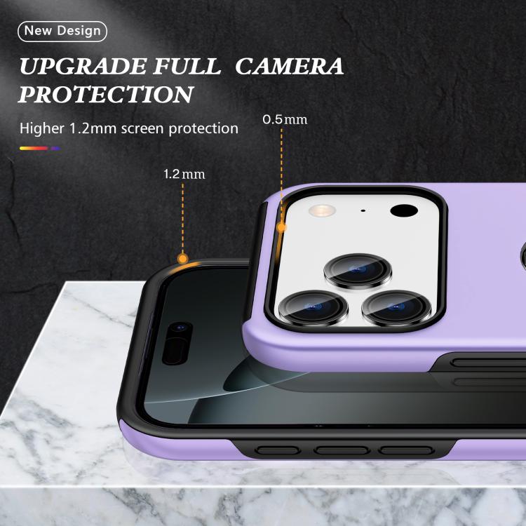 For iPhone 17 Pro Max PC + TPU Magnetic Phone Case with Invisible Ring Holder