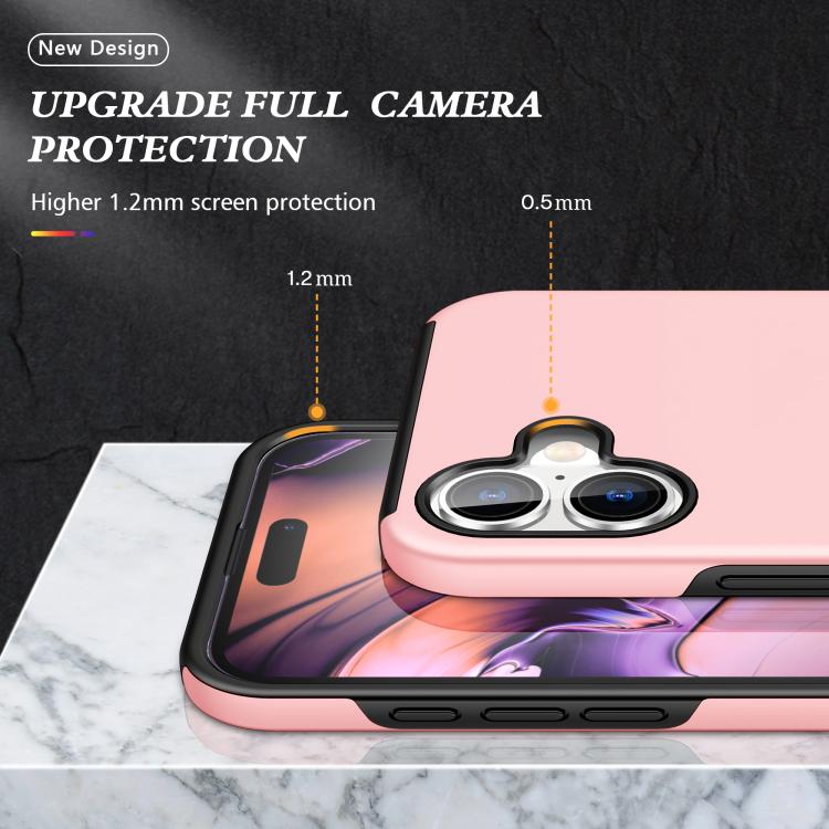 For iPhone 17 PC + TPU Magnetic Phone Case with Invisible Ring Holder