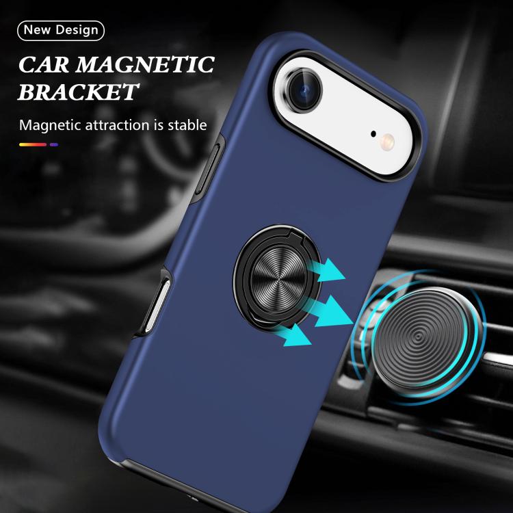 For iPhone Air PC + TPU Magnetic Phone Case with Invisible Ring Holder
