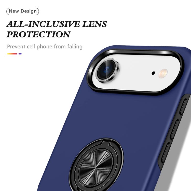 For iPhone Air PC + TPU Magnetic Phone Case with Invisible Ring Holder