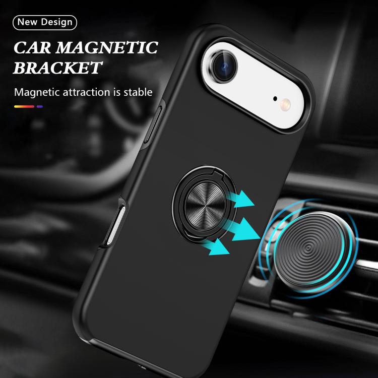 For iPhone Air PC + TPU Magnetic Phone Case with Invisible Ring Holder